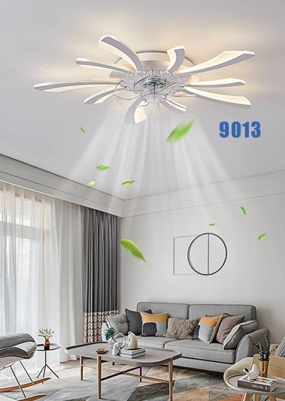 Quạt trần đèn LED lắp phòng khách nhỏ