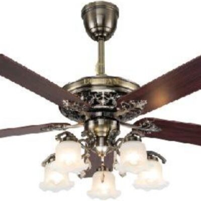 Quạt đèn Cổ Trấn 103 đồng cánh gỗ
